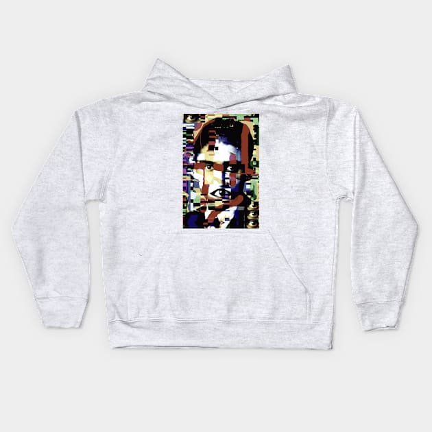 The Eyes of Franz Kafka (Winter) Kids Hoodie by Exile Kings 